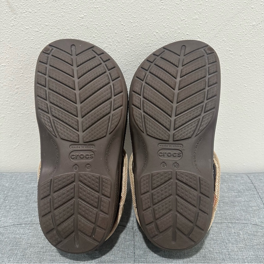 CROCS Blitzen Lined Brown Clogs - Picture 11 of 12